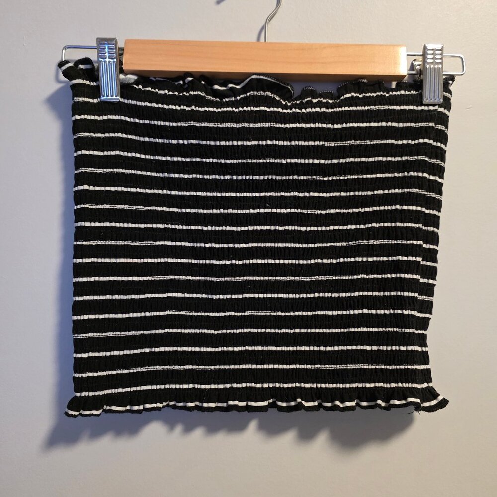 Striped Smocked Tube Top